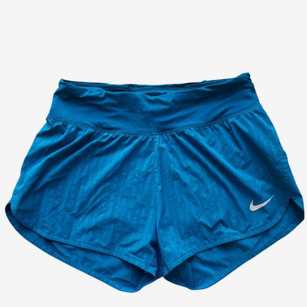Nike Running Teal Athletic Shorts Lined Dri-Fit 3” Inseam Women’s Size M